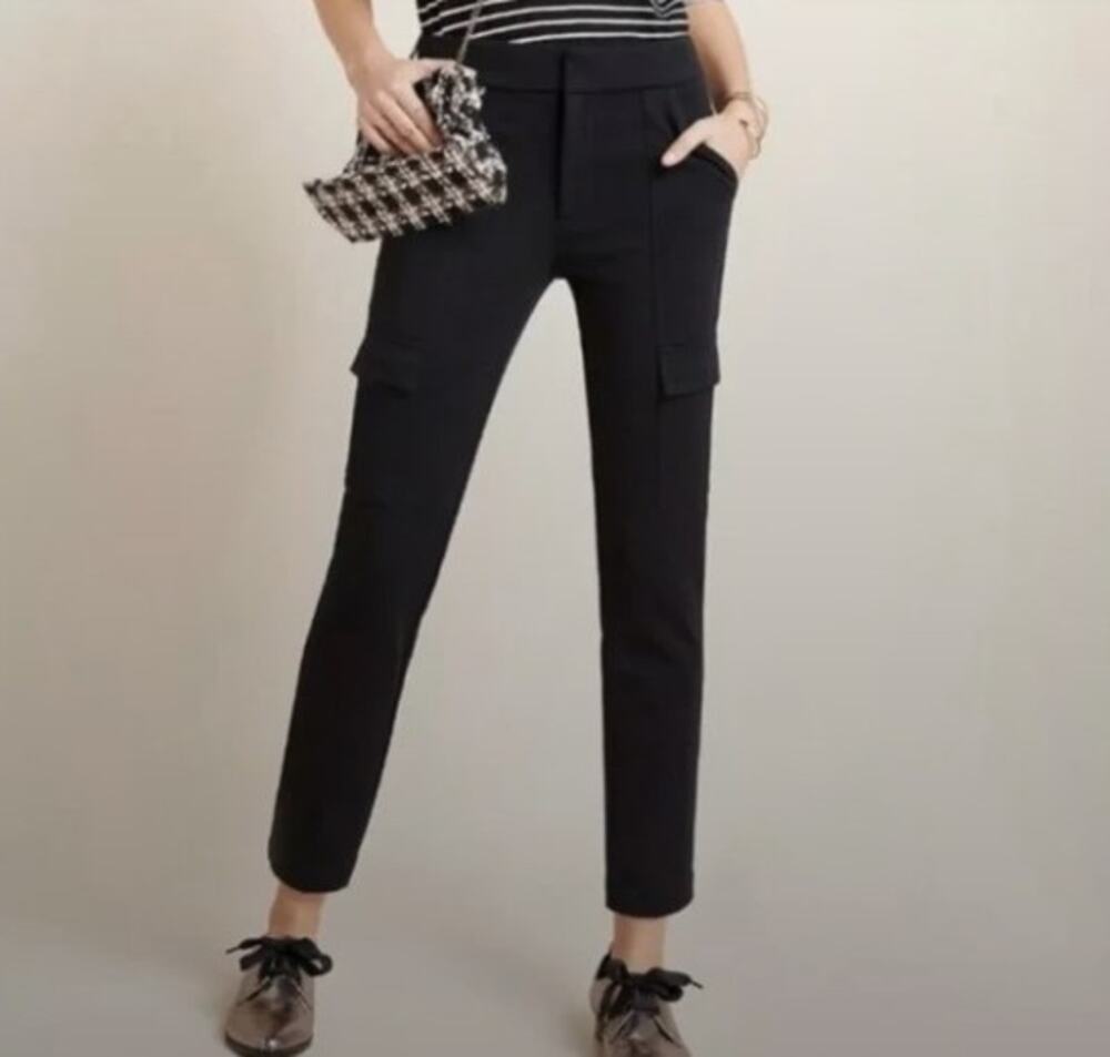 Anthropologie The Essential Slim Cargo Pants Black 2